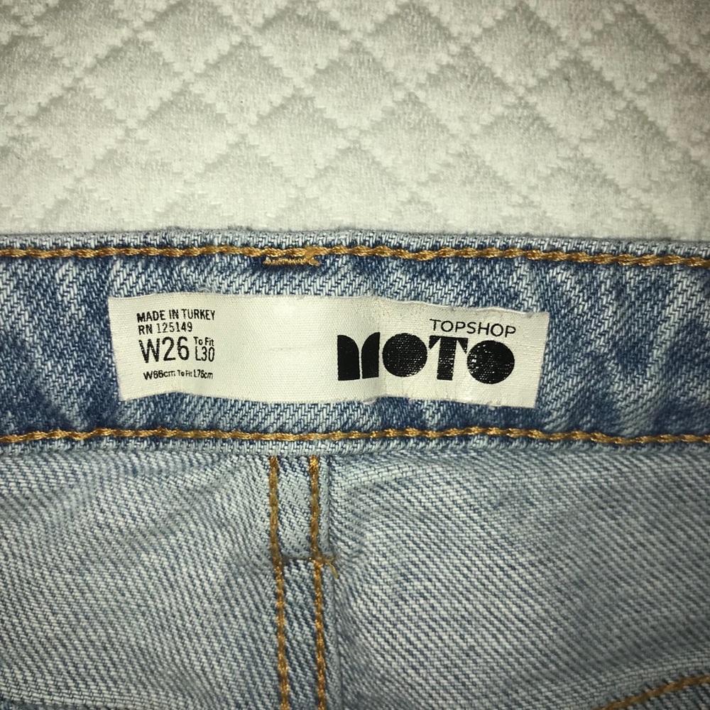 Topshop Moto Mom Jeans Distressed